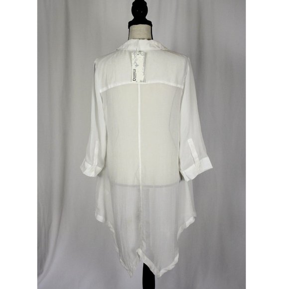 NWT Miilla White Sheer Swimsuit Coverup Med/Large - Picture 3 of 9
